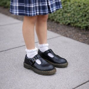 Dr. Martens Polley J Mary Jane | EU 32 / US 1 Youth | Black Leather | Classic